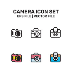 Camera icon vector for web and mobile app. photo camera sign and symbol. photography icon