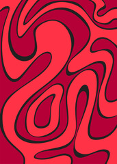 Abstract background with wavy and curly lines pattern