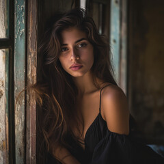 Obraz premium Portrait of Italian woman model