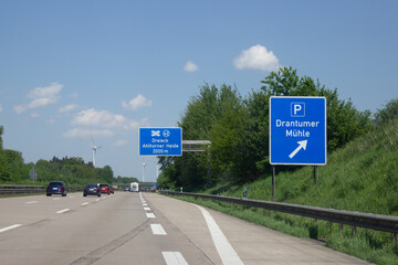 Hinweisschild A1, Dreieck Ahlhorner Heide in Richtung Bremen