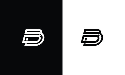 bd logo design eps format - obrazy, fototapety, plakaty