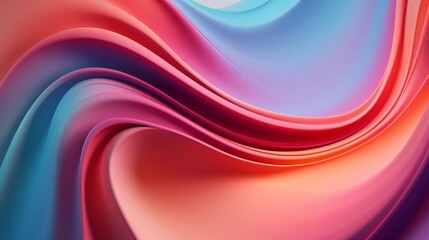 Obraz premium Smooth patterns emerge as silk cascades, forming elegant, flowing designs