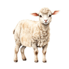 sheep isolated on white background 