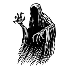 creepy grim reaper sketch