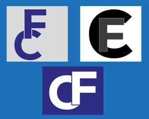 NEW BEST CF creative initial latter logo.CF abstract.CF latter vector Design.CF Monogram logo design .