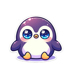 Generative AI Cute Little Penguin Sticker, cute little baby penguin sticker, Adorable little penguin stickers, Little penguin Sticker, funny penguin stickers, adorable little penguin stickers
