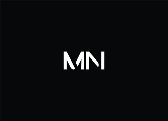 Logo Monogram Slash concept with Modern designs template letter MN
