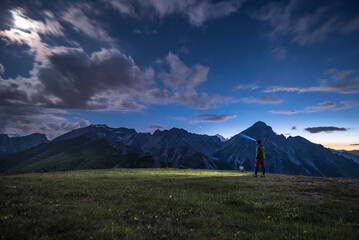 mountain nightscape