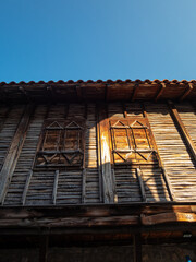 Obraz premium Detail from old wooden house in Sozopol