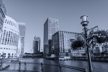 Beautiful view of canary Wharf - 707215524
