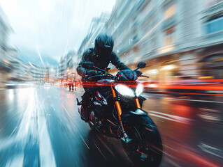 Riding Superbike - obrazy, fototapety, plakaty