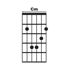 Cm guitar chord icon
