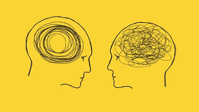 Concept of psychologist consulting or mental problem solving. Coaching, mentoring, psychotherapy, solving complex problems. Personal trainer.