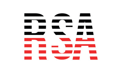 RSA three initial letter iconic line negative space minimal logo design vector template. monogram, abstract, wordmark, business, typography, minimalist, brand, company, flat, modern, unique, simple