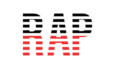 RAP three initial letter iconic line negative space minimal logo design vector template. monogram, abstract, wordmark, business, typography, minimalist, brand, company, flat, modern, unique, simple