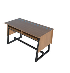 Detailed photo of the square iron work table