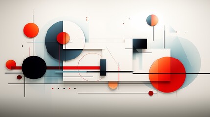 Obraz premium Abstract Neo Memphis, Dadaism, Cubism, Surrealism, Collage, Minimal style. Decoration art background. Abstract geometric illustration background. Templates for designs. Abstract templates for designs.