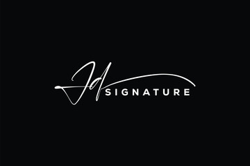 JD initials Handwriting signature logo. JD Hand drawn Calligraphy lettering Vector. JD letter real estate, beauty, photography letter logo design.