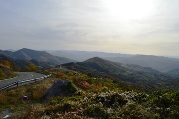 mountain landscape in autumn