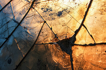 glass texture with cracks and smudges