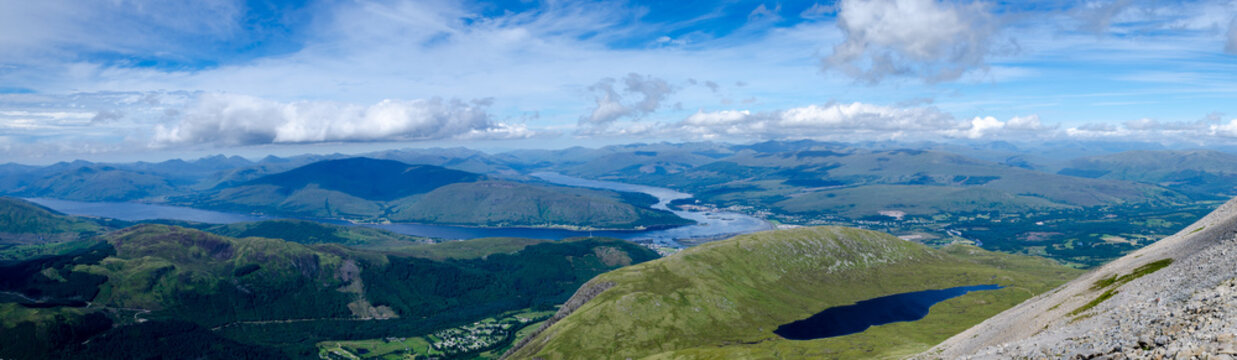 View over Loch Eil from Ben Nevis 2