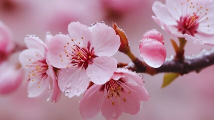 Beautiful cherry blossom, Cherry blossom closeup, Closeup of beautiful cherry blossom