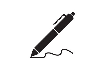 
Pen, write icon. vector illustration - obrazy, fototapety, plakaty