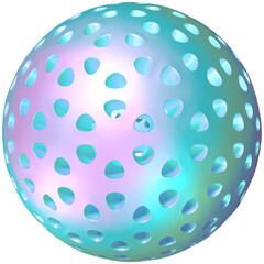 holographic futuristic shapes