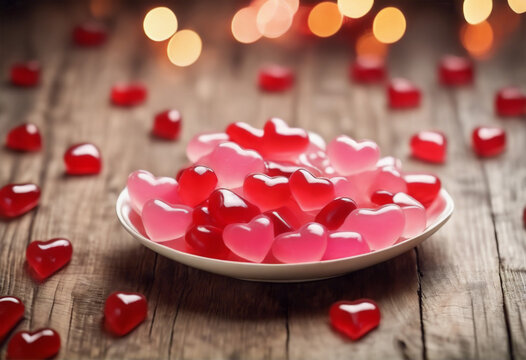 Caramelle per San Valentino a forma di cuore