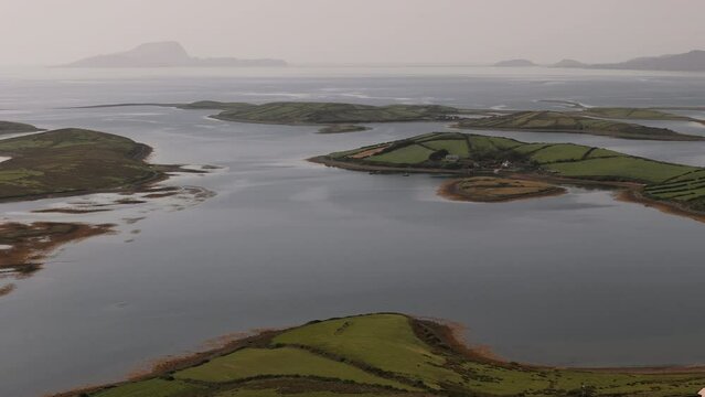 Clew bay Ireland Aerial view