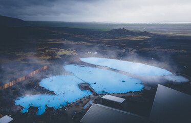 Myvatn Nature Baths Iceland Aerial