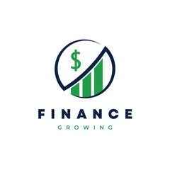 Finance growing logo