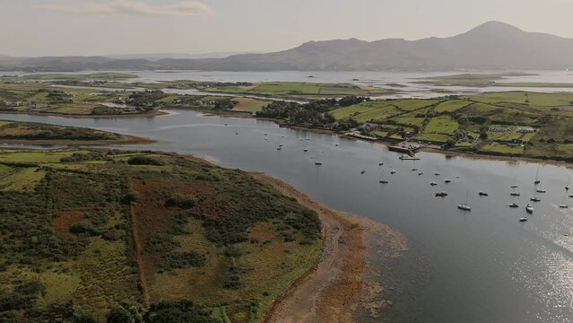 Clew bay Ireland Aerial view