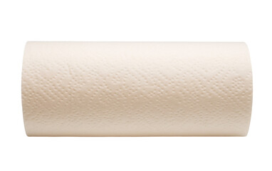 Standalone Presentation of Paper Towel Roll Isolated on Transparent Background PNG. - obrazy, fototapety, plakaty