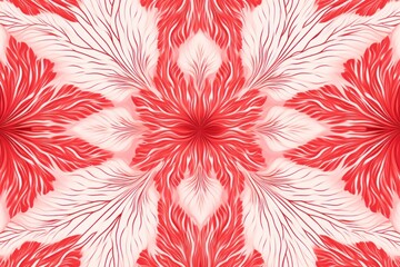 Symmetric coral line background pattern 