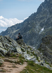 Fototapeta na wymiar Hiking in the Tatra Mountains