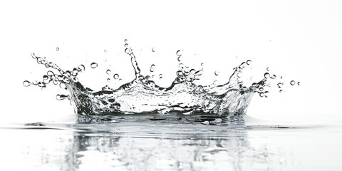 Liquid water splash transparent background. png - obrazy, fototapety, plakaty
