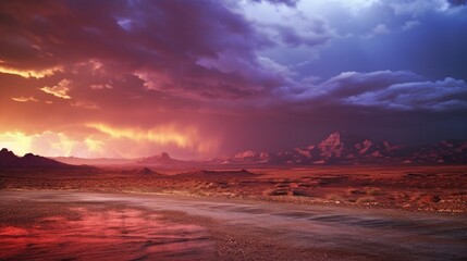 Fototapeta na wymiar Mystic Monsoon: Duststorm of Colors