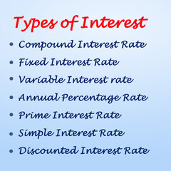 Seven Types of Interest