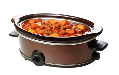 Slow Cooker Isolation Isolated on Transparent Background PNG.