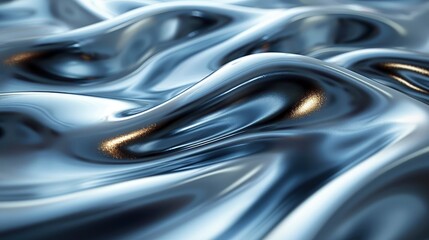 a simple and elegant abstract experience the fluid elegance  crafted with liquid metal elements and a touch of Magewave. 