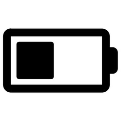battery icon, vector illustration, simple design, best used for web, banner or presentation