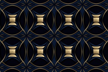 Symmetric navy line background pattern 