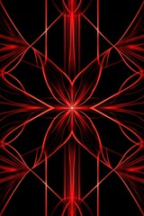 Symmetric red line background pattern 