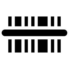 barcode icon, vector illustration, simple design, best used for web, banner or presentation