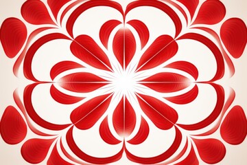 Symmetric red circle background pattern 