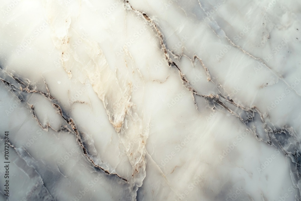 Poster A detailed view of a smooth marble surface. Can be used as a background or texture in design projects