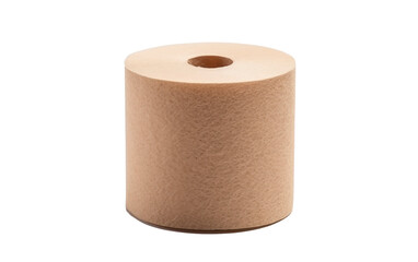 Toilet Tissue Roll Presented Isolated on Transparent Background PNG.