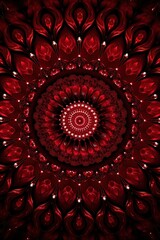 Symmetric ruby circle background pattern 