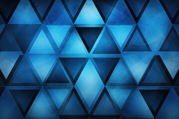 Fototapeta na wymiar Symmetric sky blue and black triangle background pattern 